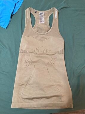Gymshark Seamless Racerback Tank in Army Green